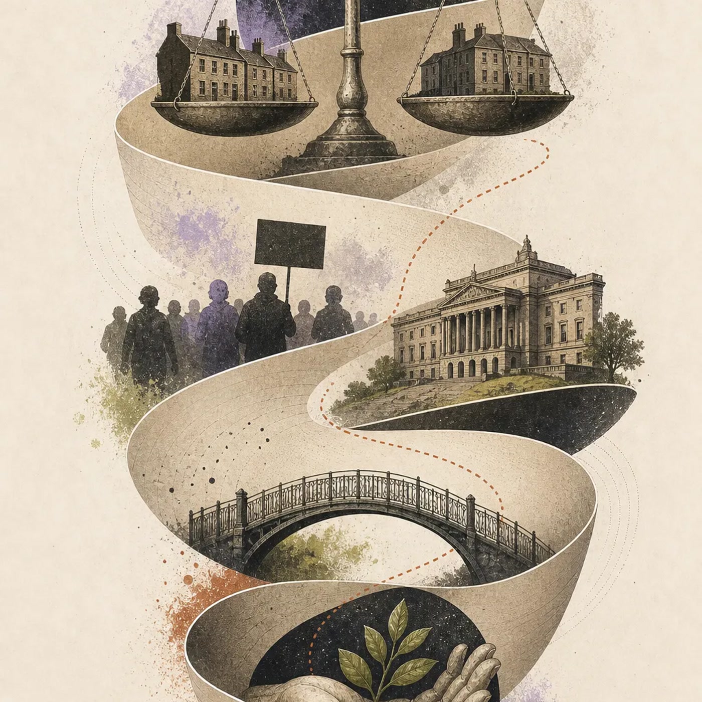 Editorial artwork for The Troubles: From Civil Rights to Shared Power